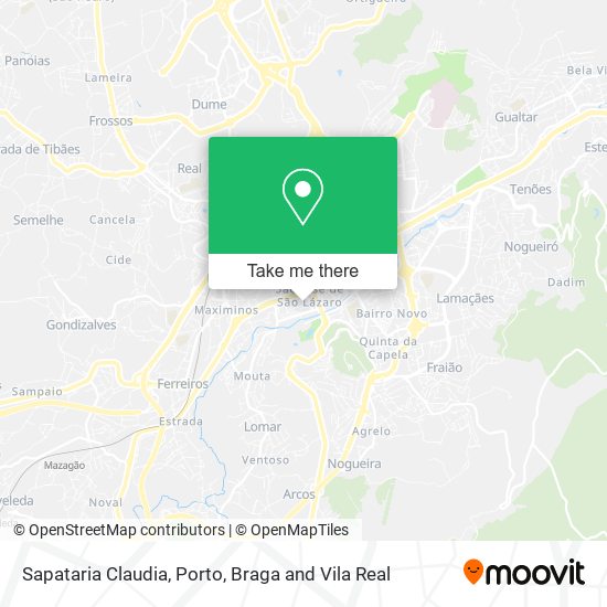 Sapataria Claudia map