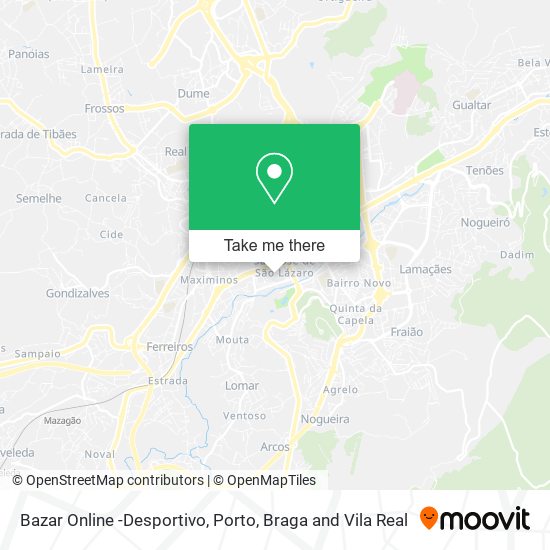 Bazar Online -Desportivo mapa