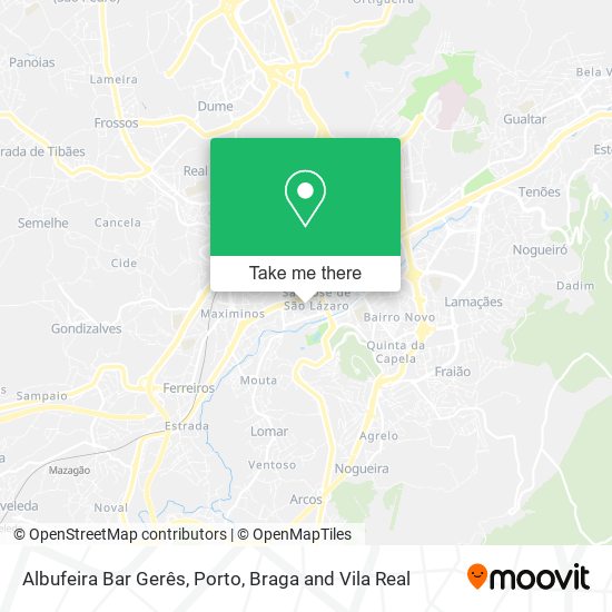 Albufeira Bar Gerês map