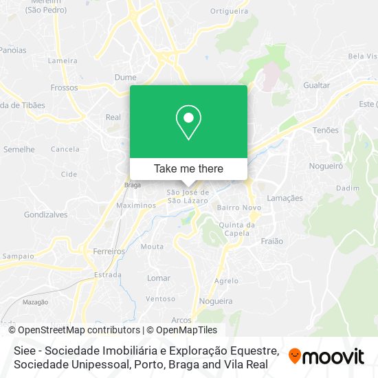 Siee - Sociedade Imobiliária e Exploração Equestre, Sociedade Unipessoal mapa