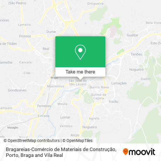 Bragareias-Comércio de Materiais de Construção map