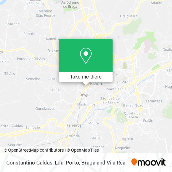 Constantino Caldas, Lda mapa