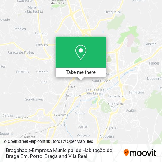 Bragahabit-Empresa Municipal de Habitação de Braga Em mapa