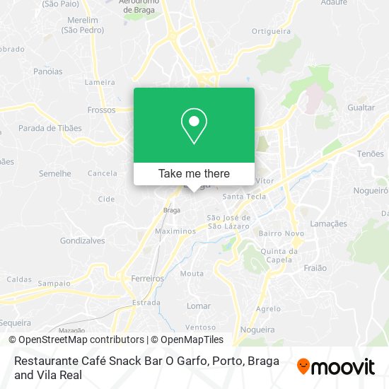 Restaurante Café Snack Bar O Garfo map