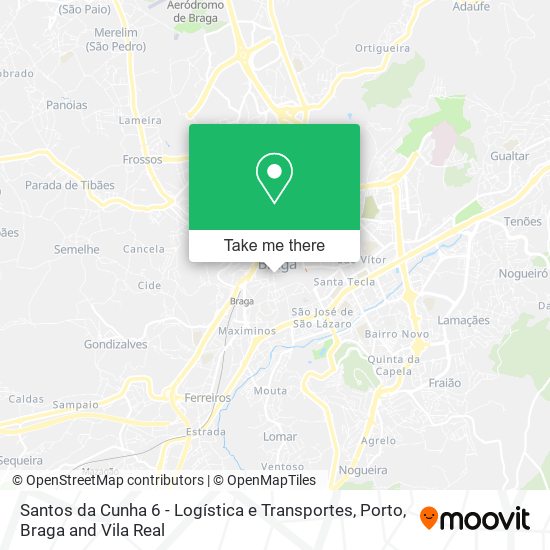 Santos da Cunha 6 - Logística e Transportes map