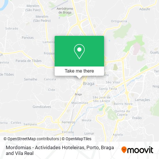 Mordomias - Actividades Hoteleiras map