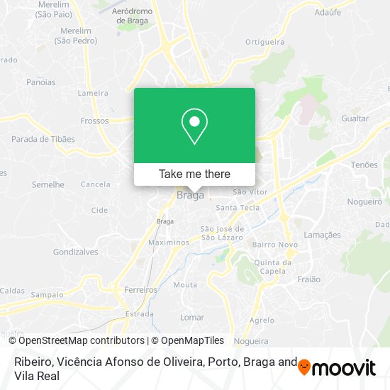 Ribeiro, Vicência Afonso de Oliveira map