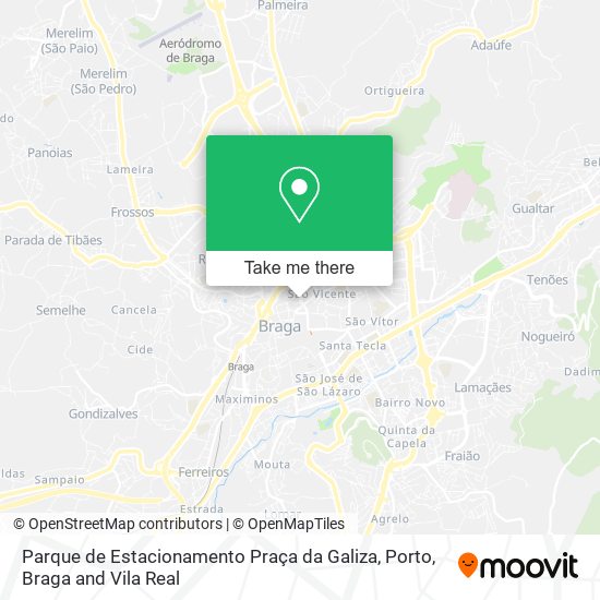 Parque de Estacionamento Praça da Galiza mapa