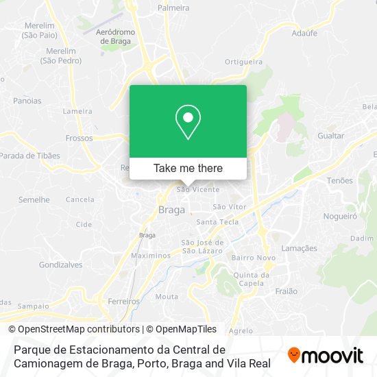 Parque de Estacionamento da Central de Camionagem de Braga map