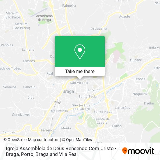 Igreja Assembleia de Deus Vencendo Com Cristo - Braga map