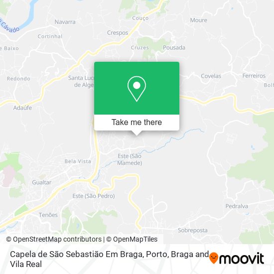 Capela de São Sebastião Em Braga map