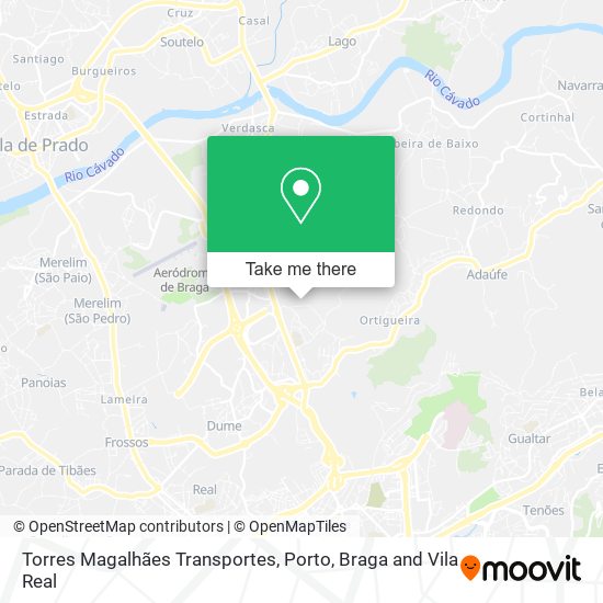 Torres Magalhães Transportes mapa