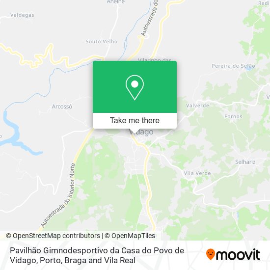 Pavilhão Gimnodesportivo da Casa do Povo de Vidago map