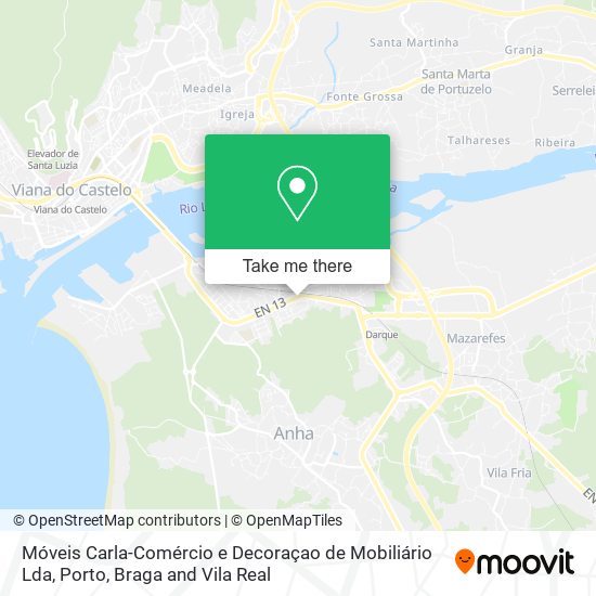 Móveis Carla-Comércio e Decoraçao de Mobiliário Lda map