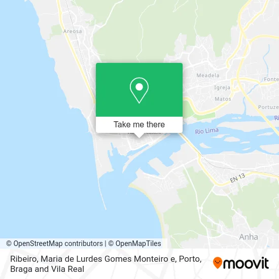 Ribeiro, Maria de Lurdes Gomes Monteiro e map