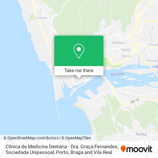 Clínica de Medicina Dentária - Dra. Graça Fernandes, Sociedade Unipessoal map