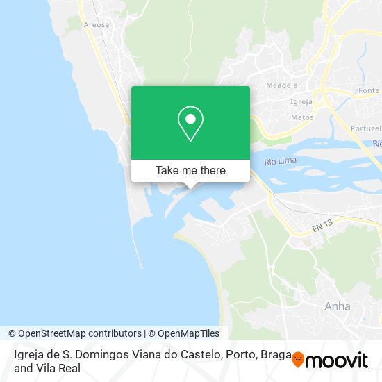 Igreja de S. Domingos Viana do Castelo mapa