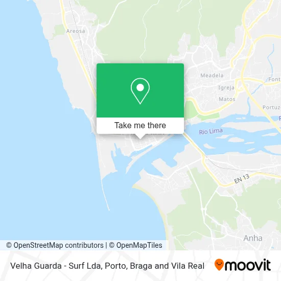 Velha Guarda - Surf Lda map