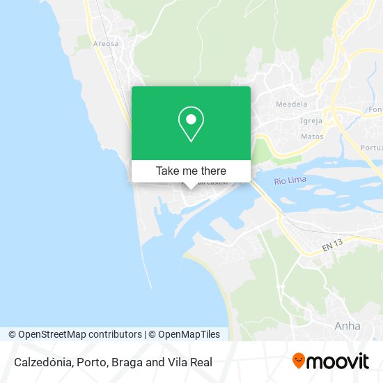 Calzedónia mapa