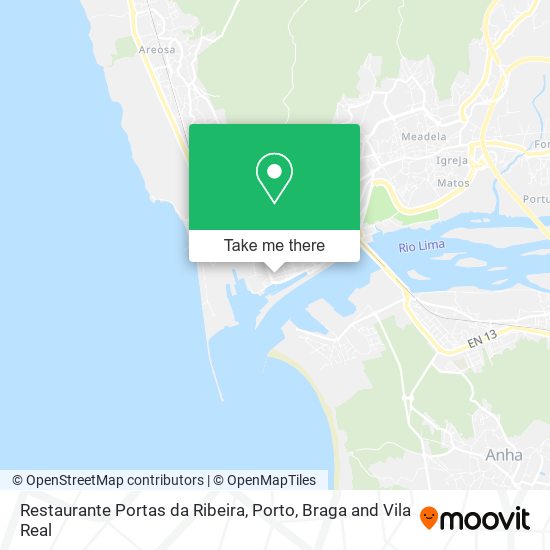 Restaurante Portas da Ribeira map