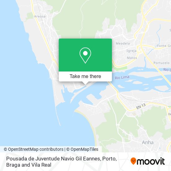 Pousada de Juventude Navio Gil Eannes map