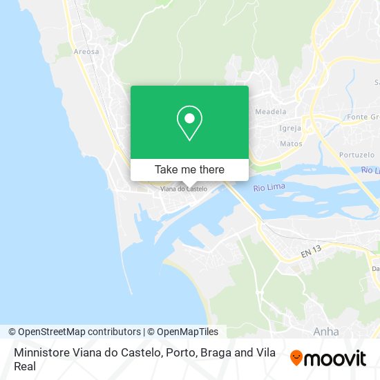 Minnistore Viana do Castelo map