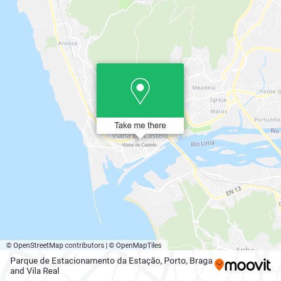 Parque de Estacionamento da Estação mapa