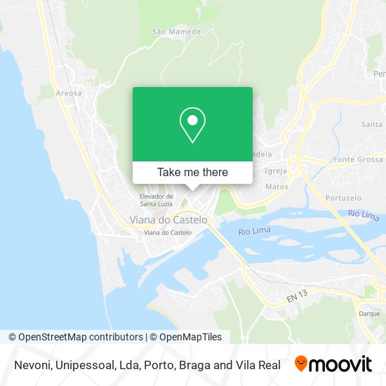 Nevoni, Unipessoal, Lda mapa