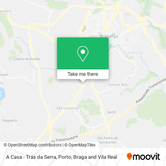A Casa - Trás da Serra map