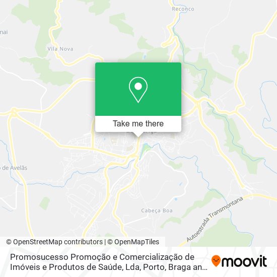 Promosucesso Promoção e Comercialização de Imóveis e Produtos de Saúde, Lda mapa