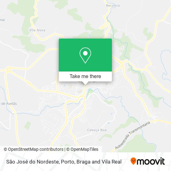 São José do Nordeste mapa