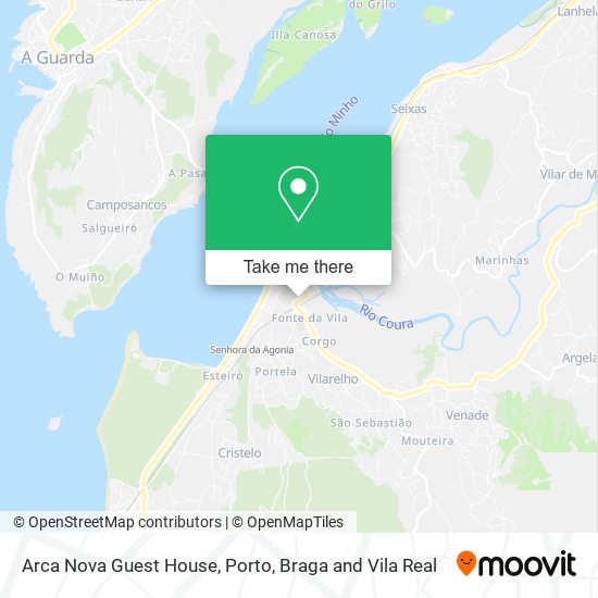 Arca Nova Guest House mapa