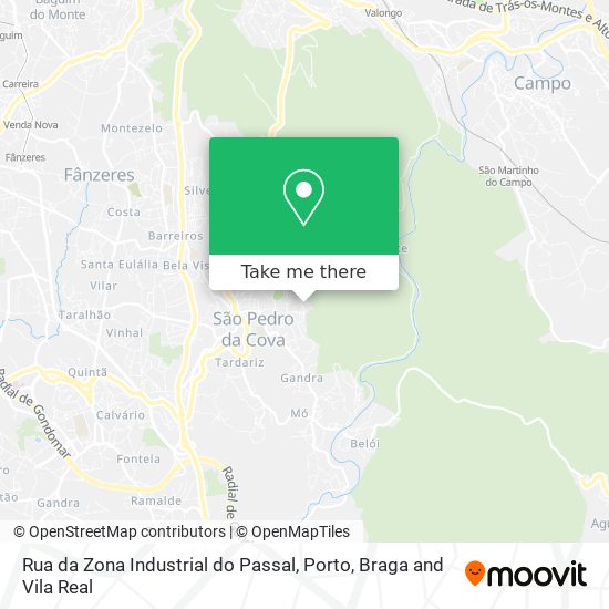 Rua da Zona Industrial do Passal map