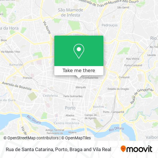 Rua de Santa Catarina map