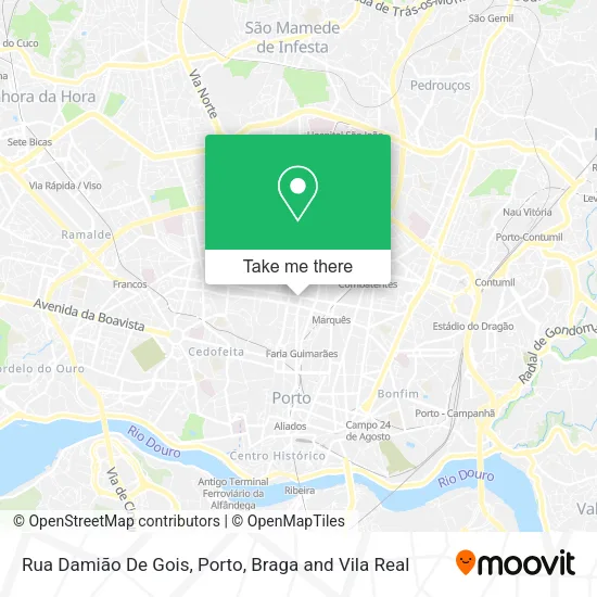 Rua Damião De Gois map