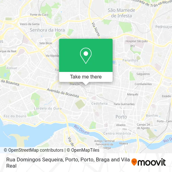 Rua Domingos Sequeira, Porto map