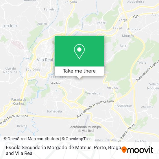 Escola Secundária Morgado de Mateus map