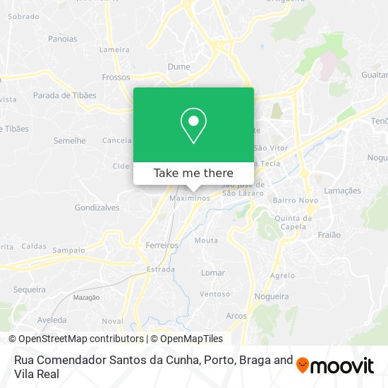 Rua Comendador Santos da Cunha mapa