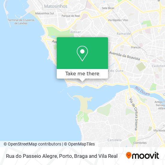 Rua do Passeio Alegre map