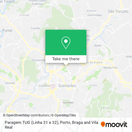 Paragem TUG (Linha 31 e 32) map