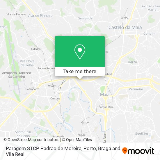 Paragem STCP Padrão de Moreira map