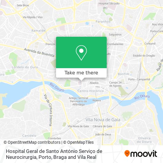 Hospital Geral de Santo António Serviço de Neurocirurgia map
