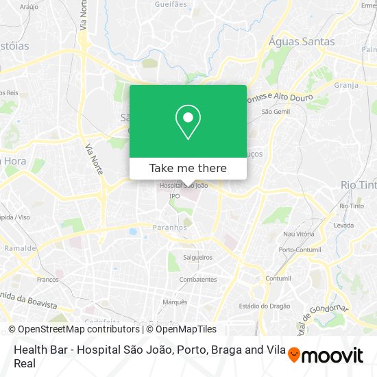 Health Bar - Hospital São João map