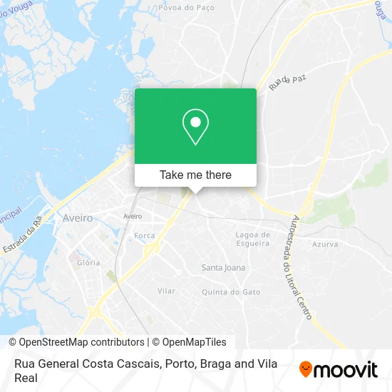 Rua General Costa Cascais map