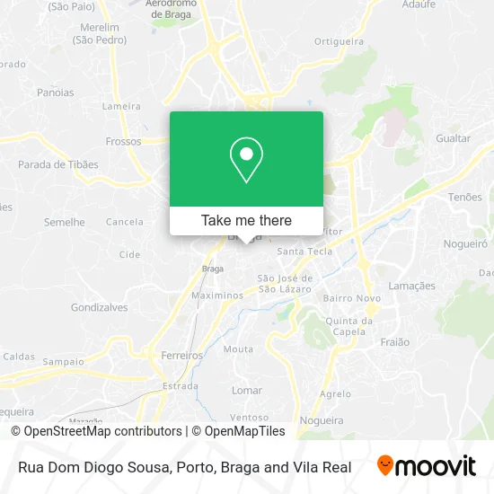 Rua Dom Diogo Sousa map