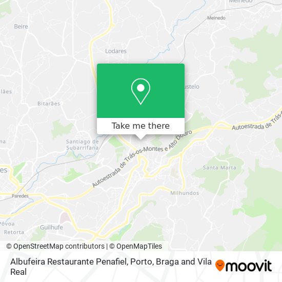 Albufeira Restaurante Penafiel map