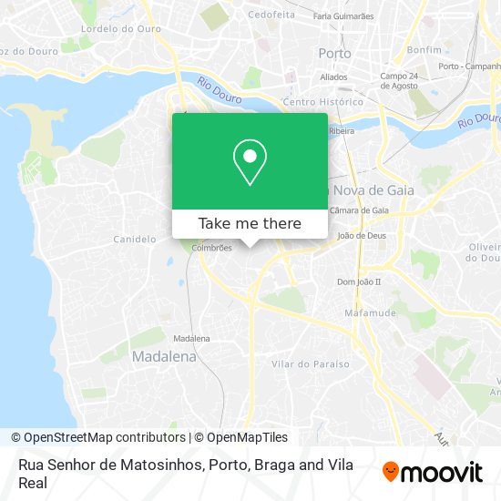 Rua Senhor de Matosinhos map