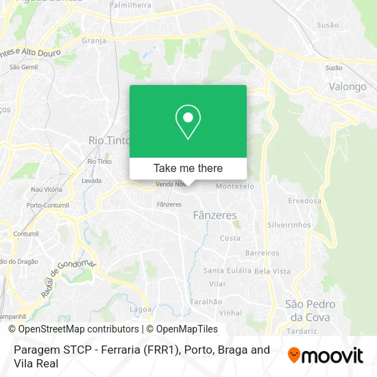 Paragem STCP - Ferraria (FRR1) map