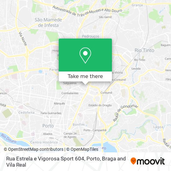 Rua Estrela e Vigorosa Sport 604 map