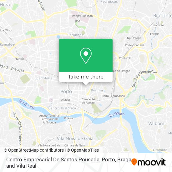 Centro Empresarial De Santos Pousada map